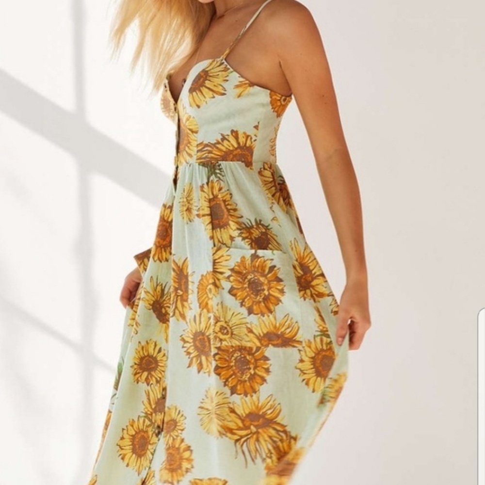 Cooperative Emilia A-Line Button-Down Midi Dress